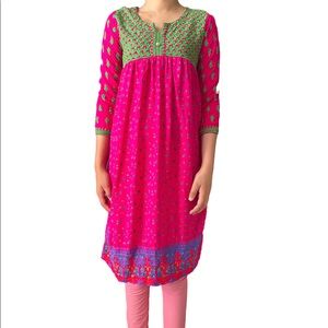 Girls Cute Strawberry Themed Casual Dress